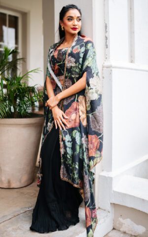 Vintage Bloom Cape Set