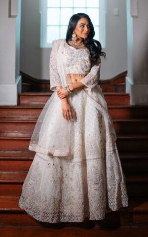 Ivory Elegance Embroidered Lehenga