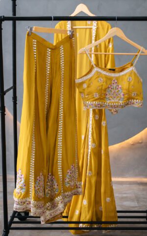 Exclusive Mustard Charm Embroidered Set