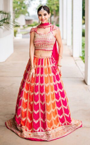 Fuchsia Sunset Lehenga