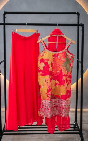 Coral Bloom Straight Cut Set