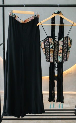 Noir Enchant Corset Set