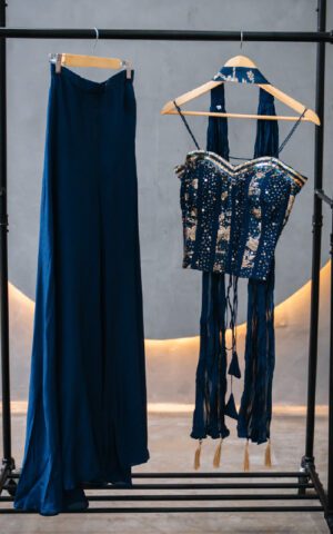 Midnight Spark Corset Set