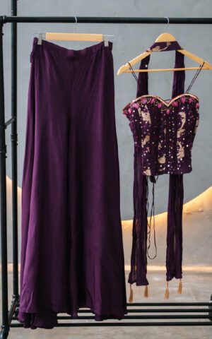Royal Plum Corset Set