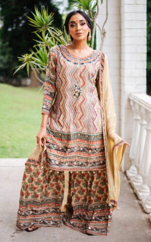 Mosaic Sharara Set