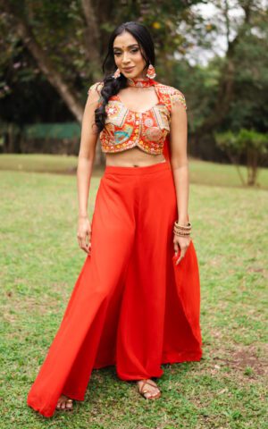 Ruhani Embellished Palazzo Set