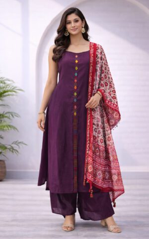 PLUM ETHNIC SET